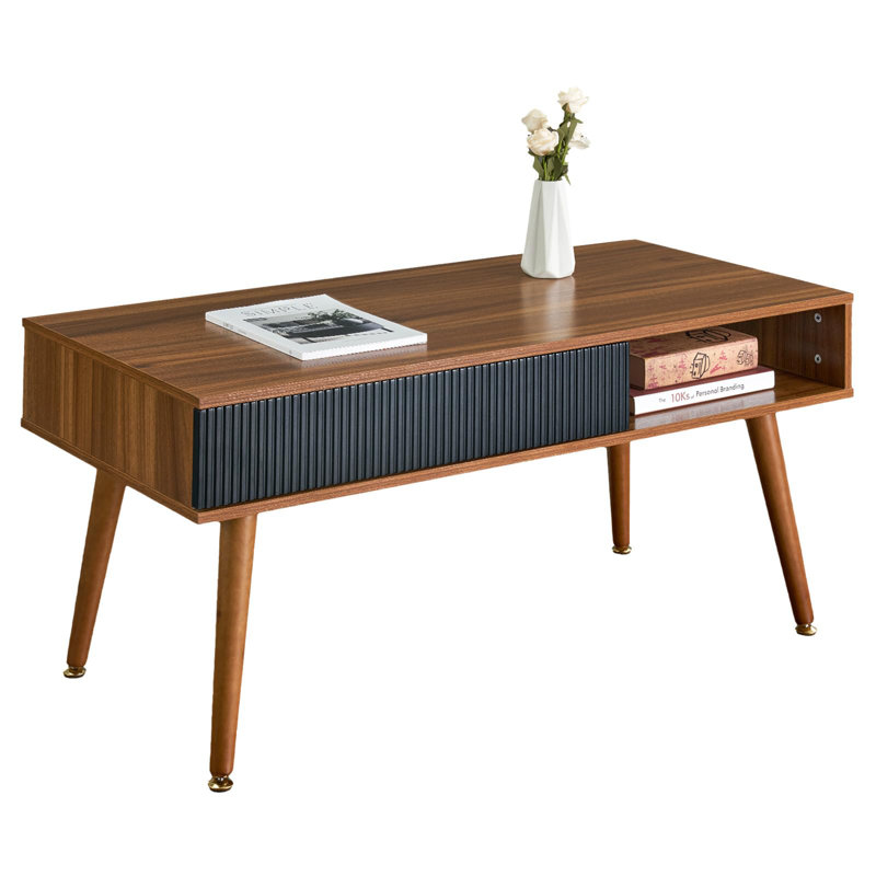 George Oliver Ausar Coffee Table Mid Century Modern Coffee Tables With ...